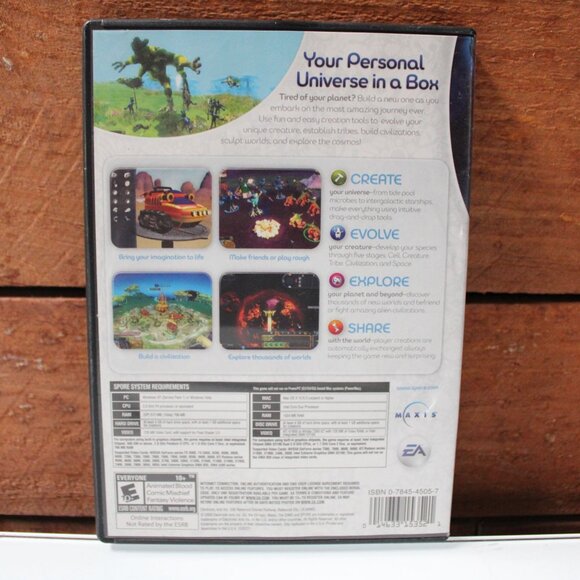 Spore (PC/Mac, 2008) DVD-ROM | Complete with Case & Manual | EA Maxis - Picture 2 of 4